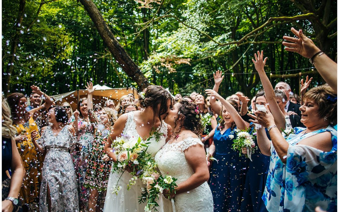 OUTDOOR WOODLAND FESTIVAL WEDDING AT LILA’S WOOD – CHLOE & CATHERINE