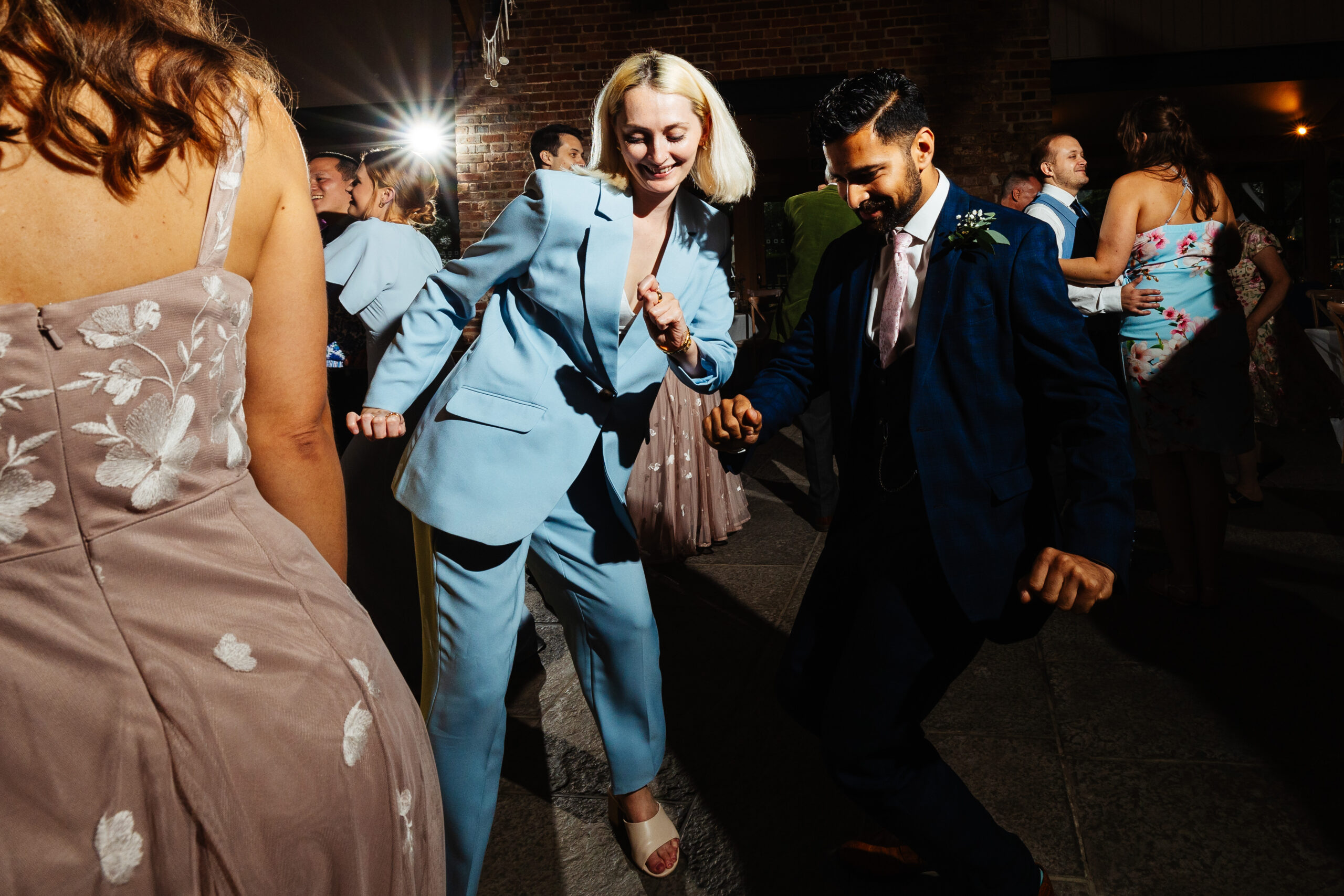 Guests on the dancefloor dancing!